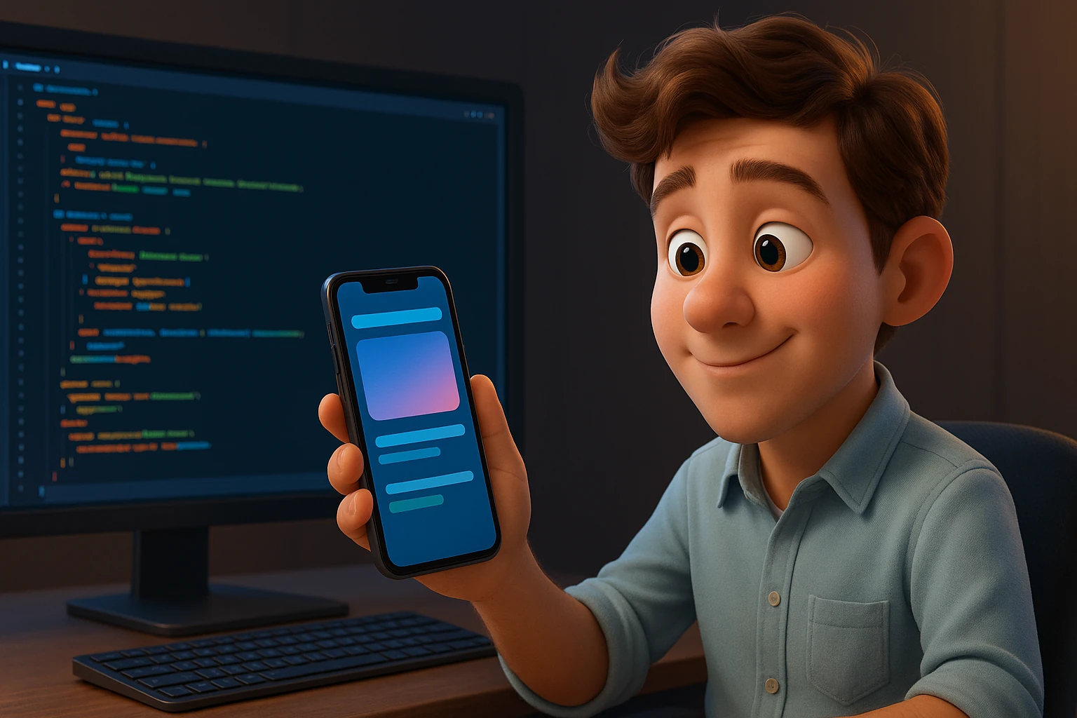 Mobile Development service illustration